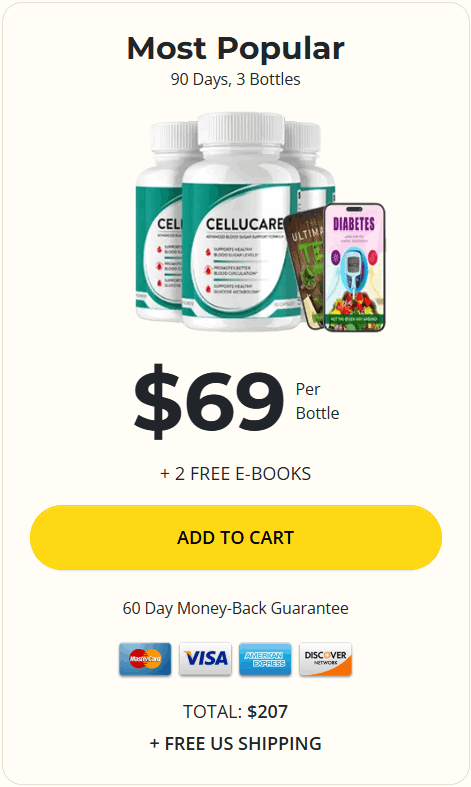CelluCare buy now 3 bottles